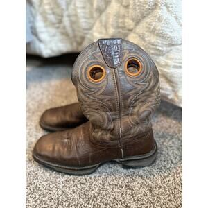 DURANGO Western Cowboy Boots Mens 9 DDB0242 Non-slip Oil Resistant
